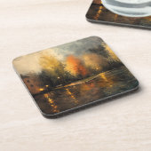 Dessous-de-verre Rainy town abstrait Ai art (Côté gauche)