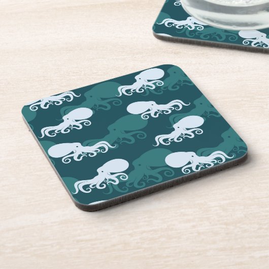 Dessous-de-verre Rangées de motif de poulpe (Côté gauche)
