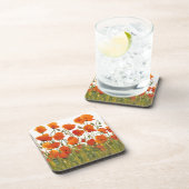 Dessous-de-verre Rangées de pavots I (Côté Droit)