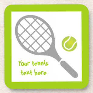 Dessous-de-verre Raquette de tennis et coutume de balle