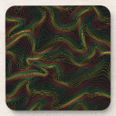 Dessous-de-verre Rasta Waves (Devant)