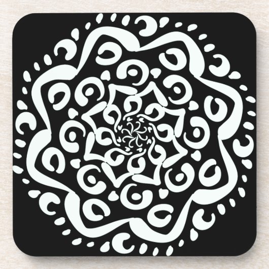 Dessous-de-verre Raven Mandala (Devant)