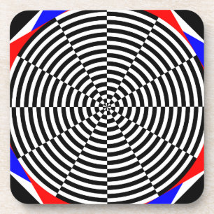 Dessous-de-verre Rayonnement noir et blanc par Kenneth Yoncich