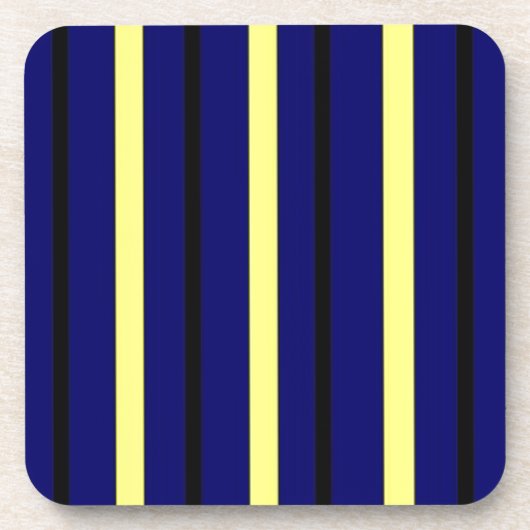 Dessous-de-verre Rayure bleu-foncé de Derby (Devant)