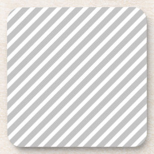 Dessous-de-verre rayure grise