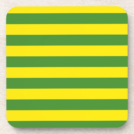Dessous-de-verre Rayures jaune et verte (Devant)