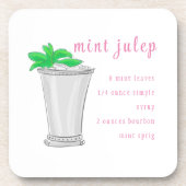 Dessous-de-verre Recette de bar à Mint Julep de Derby (Devant)