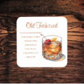 Dessous-de-verre Recette de boisson ancienne mode