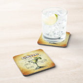 Dessous-de-verre Recette de boisson du barman Kamikaze (Côté Droit)