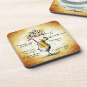 Dessous-de-verre Recette de cocktail de Pina Colada (Côté gauche)