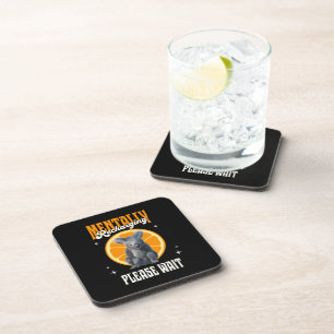 Dessous-de-verre Recharge mental de koala introverti design