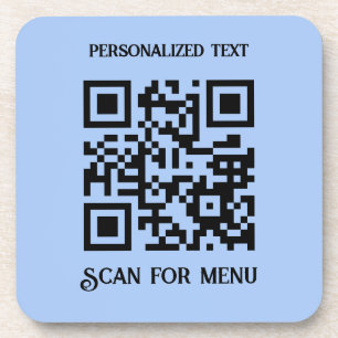 Dessous-de-verre Rechercher le code QR du menu avec personnalisatio