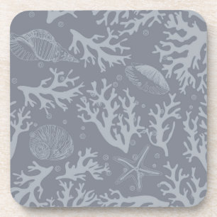 Dessous-de-verre Récif coralien de style de hippie