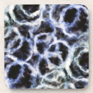 Dessous-de-verre recycled indigo shibori :
