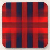 Dessous-de-verre Red Bokeh Buffalo Plaid (Devant)