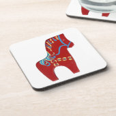 Dessous de verre Red Dala Horse (Côté gauche)