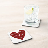 Dessous-de-verre Red Heart Best Abuela Ever Dons (Côté Droit)