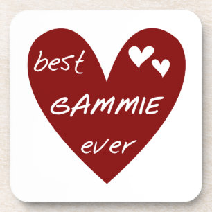 Dessous-de-verre Red Heart Best Gammie Ever Cadeaux