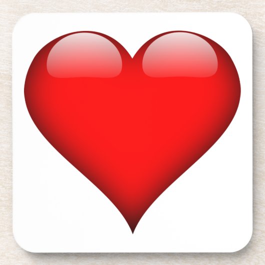 Dessous-de-verre Red Heart Love (Devant)