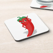 Dessous-de-verre Red Hot Pepper Diva (Côté gauche)