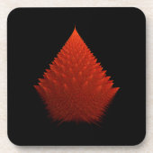 Dessous-de-verre Red Incendia Script Fractal (Devant)