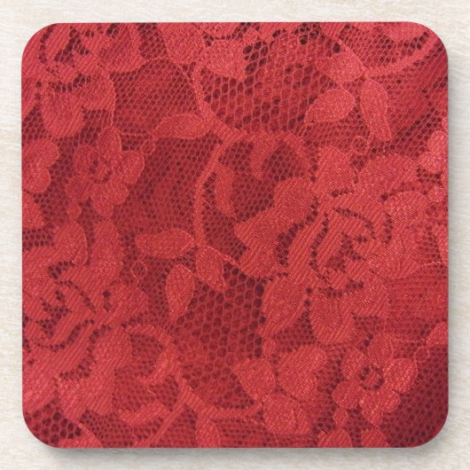 Dessous-de-verre Red Lace (Devant)