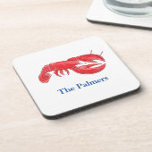 Dessous-de-verre Red Lobster Personnalisé (Côté gauche)