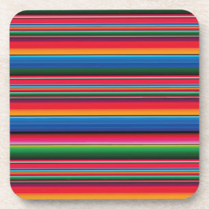 Dessous-de-verre Red Serape Saltillo traditionnelle mexicaine couve