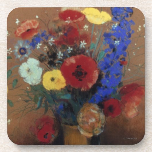 Dessous-de-verre Redon : Fleurs sauvages, C1912 (Devant)