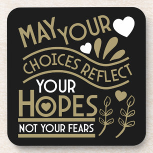 Dessous-de-verre Reflet de vos espoirs Motivation