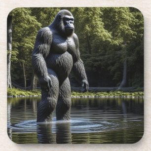 Dessous-de-verre Réflexion de Bigfoot dans l'eau
