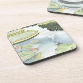 Dessous-de-verre Réflexion de Koi Pond avec poissons et lys (Côté gauche)