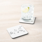 Dessous-de-verre regard d'âne et d'éléphant à l'insecte de vol (Côté Droit)