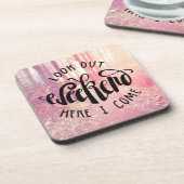 Dessous-de-verre Regardez le week-end ici que je viens 2 (Côté gauche)