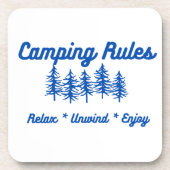 Dessous-de-verre Règles de camping (Devant)