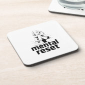 Dessous-de-verre Réinitialisation mentale – Édition de réflexion si (Côté gauche)