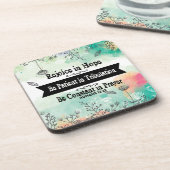 Dessous-de-verre Réjouissez-vous dans l'ensemble de dessous de (Côté gauche)