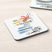 Dessous-de-verre Remarquable LIFE Inspirational Citation illustrée (Côté gauche)