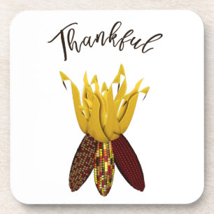 Dessous-de-verre Remerciements - Coloré Corn indien d'automne
