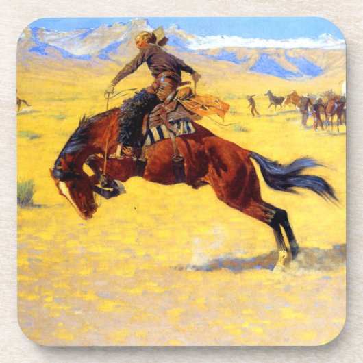 Dessous-de-verre Remington Old West Horse et Cowboy (Devant)