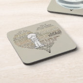 Dessous-de-verre Remplissez Votre Coeur-Tan (Côté gauche)