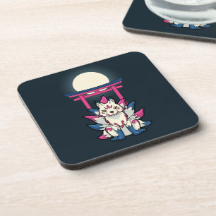 Dessous-de-verre Renard à neuf queues - Kyuubi Kitsune Yokai japona