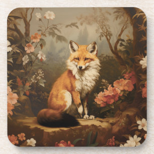 Dessous-de-verre Renard dans la moody forestière Victorian