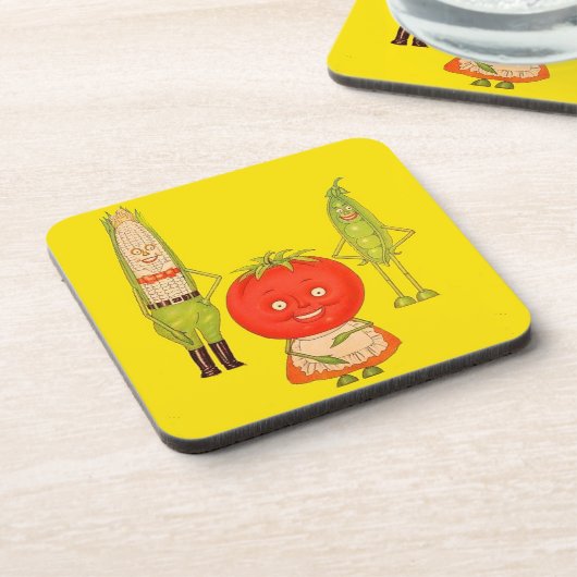 Dessous-de-verre Rencontrez les légumes (Côté gauche)