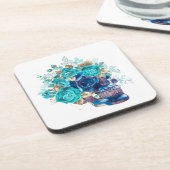 Dessous-de-verre Requiem Blue Bloom (Côté gauche)