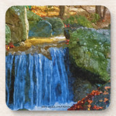 Dessous-de-verre Ressort d'eau bleue (Devant)