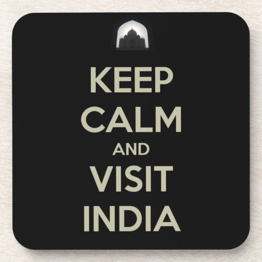 Dessous-de-verre rester calme visiter l'inde (Devant)