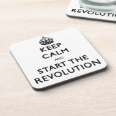 Dessous-de-verre Restez Calme Et Commencez La Révolution (Côté gauche)