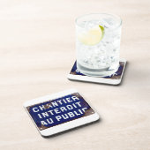 Dessous-de-verre Restez en dehors ! (Côté Droit)