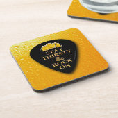 Dessous-de-verre Restez soif et faites du rock ! (Côté gauche)